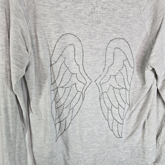 Victorias Secret Angels gray hoodie crystal angel wings sweatshirt - Picture 8 of 14